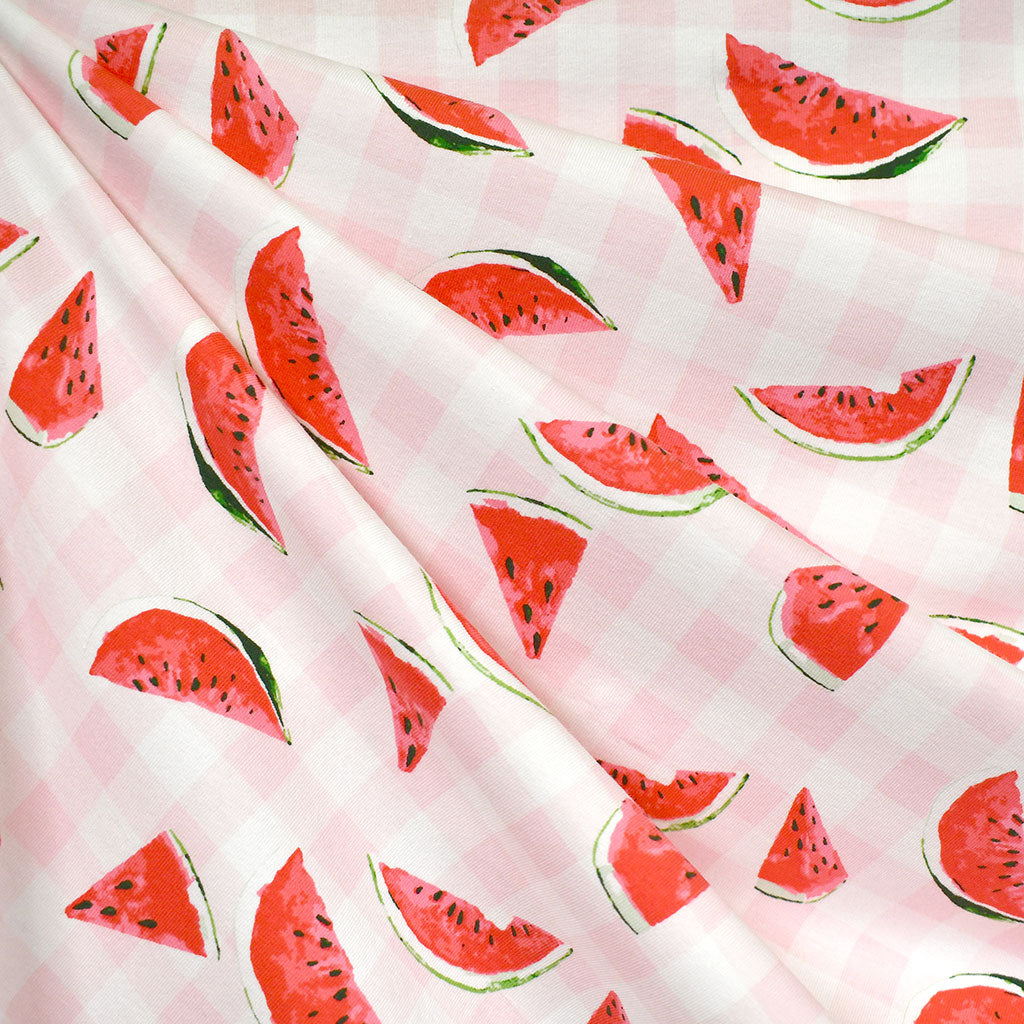 Watermelon sales jersey fabric