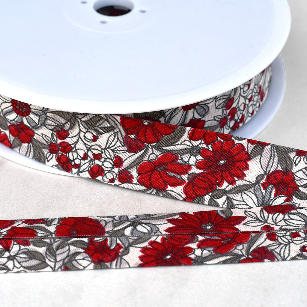 Colorwork Garden Floral Bias Tape Style Maker Fabrics