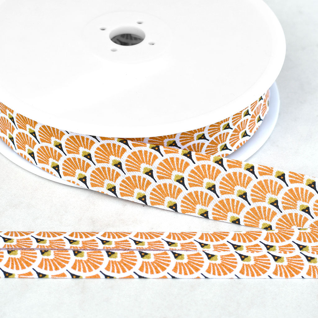 Art Deco Geometric Fan Floral Bias Tape Style Maker Fabrics