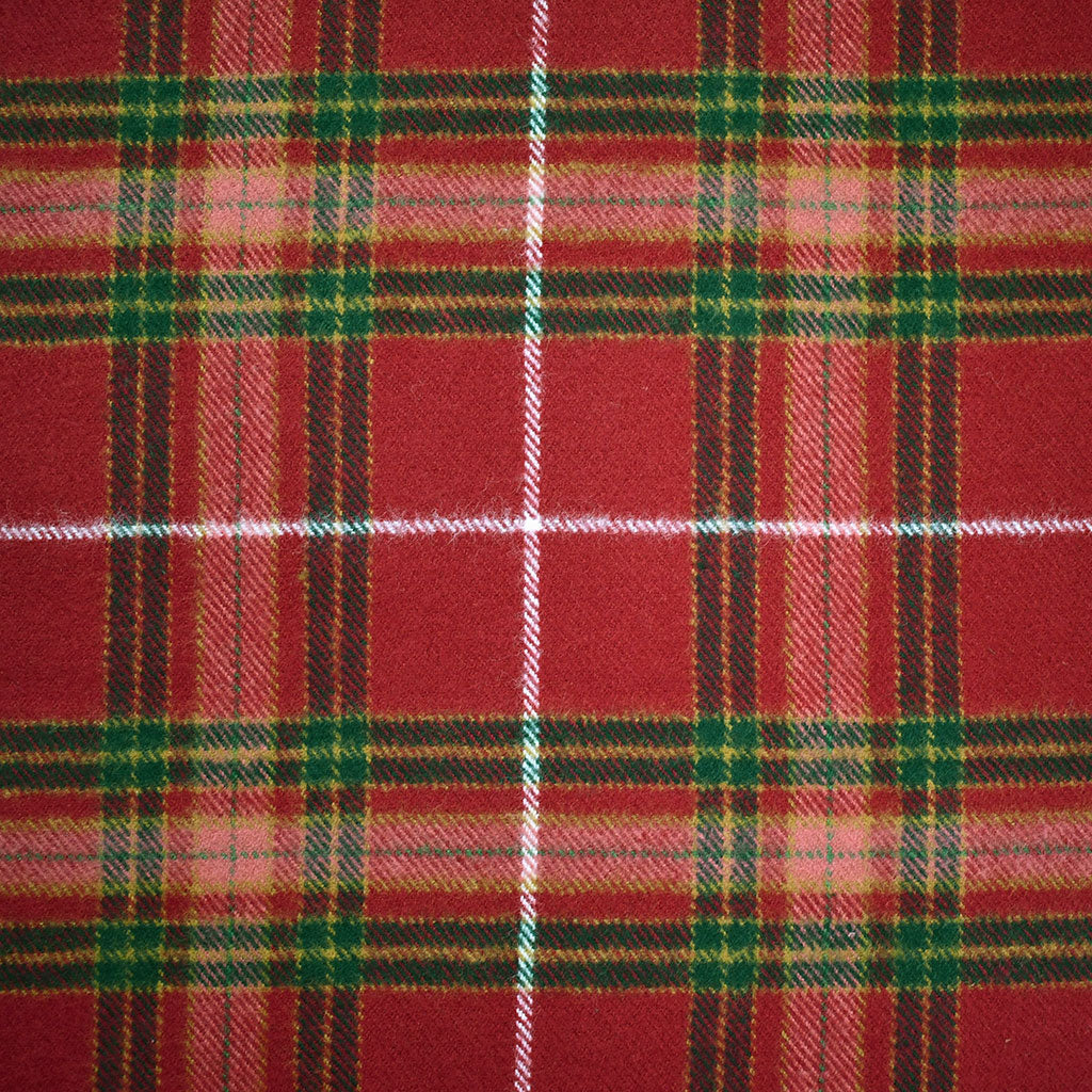 Cozy Cotton Flannel Tonal Holiday Tartan Plaid Cranberry Style Maker