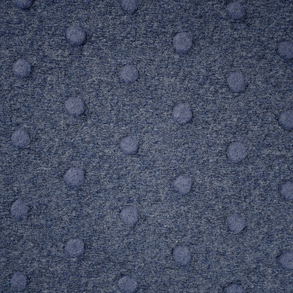 Plush Dimensional Dot Wool Blend Coating Denim Style Maker Fabrics