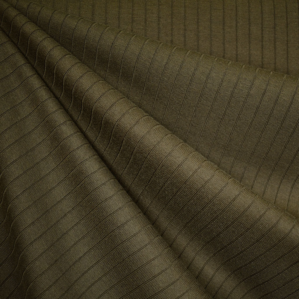 Wide Subtle Rib Knit Solid Olive SY – Style Maker Fabrics