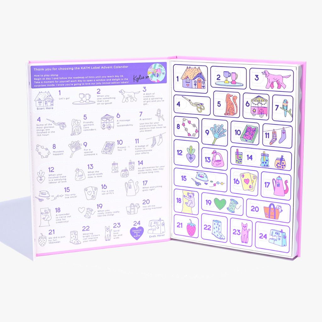 KATM Woven Label Advent Calendar Style Maker Fabrics