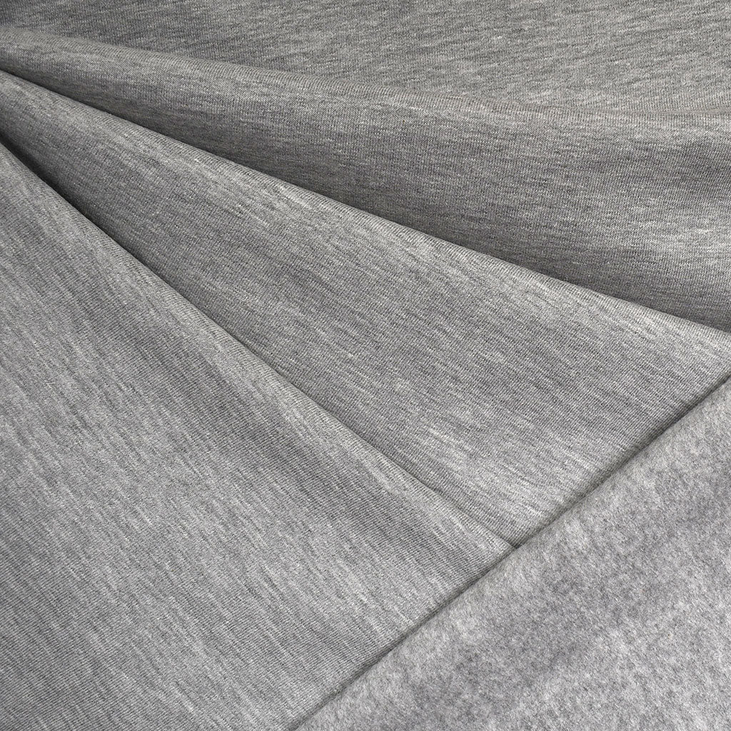 Classic Silvery Grey Wool Jersey Knit