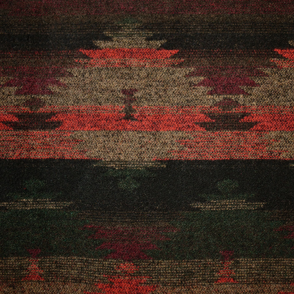 Southwest Inspired Plush Coating Wine/Evergreen Style Maker Fabrics