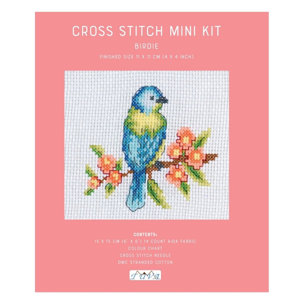 Birdie Mini CrossStitch Kit Style Maker Fabrics