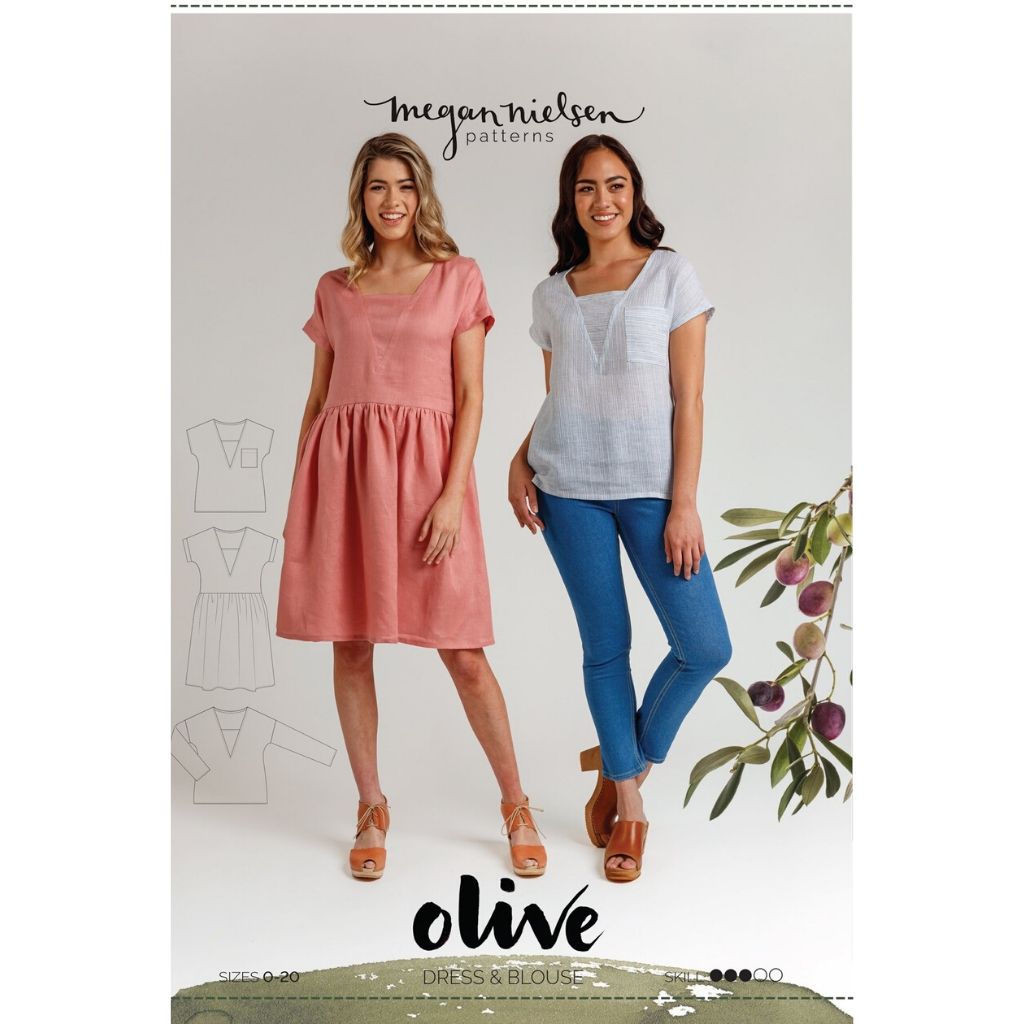 Megan Nielsen Patterns Olive Dress & Top – Style Maker Fabrics