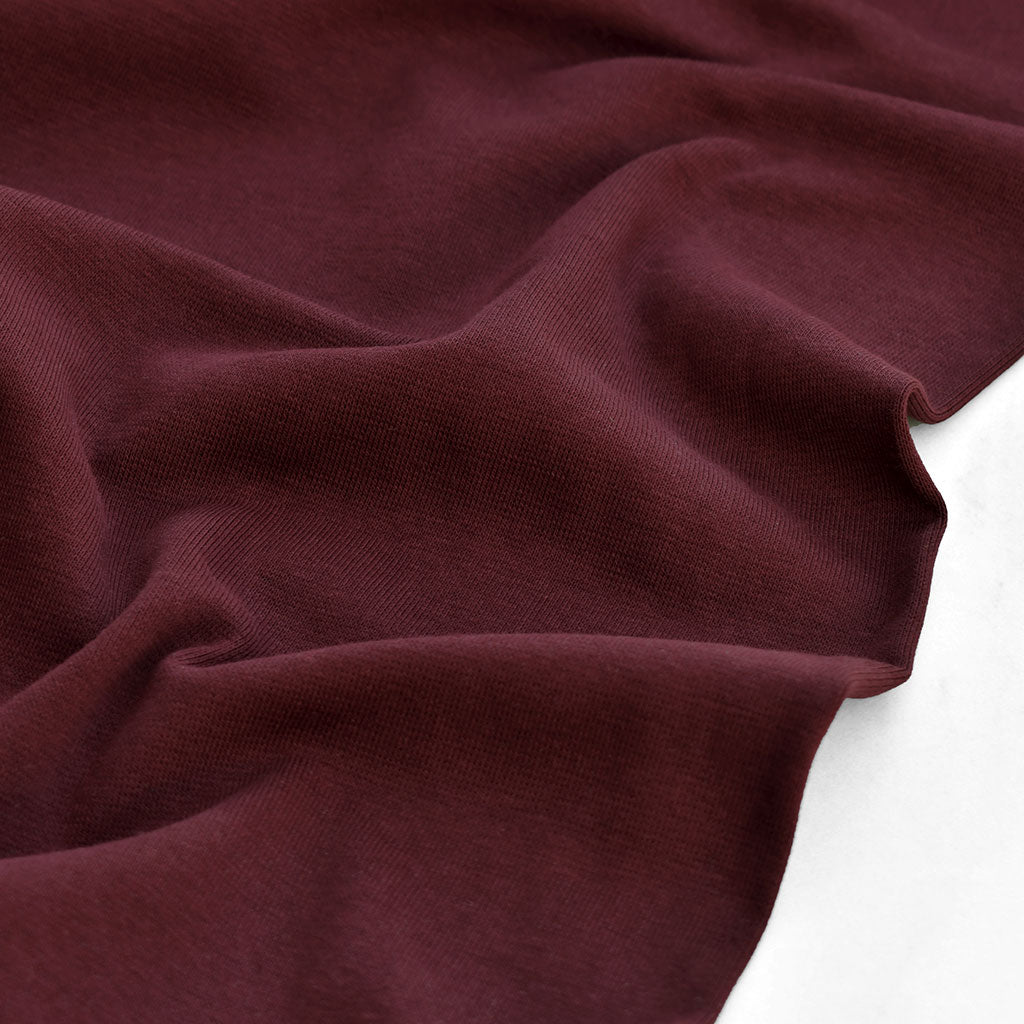 Classic Fine Cotton Ribbing Wine – Style Maker Fabrics