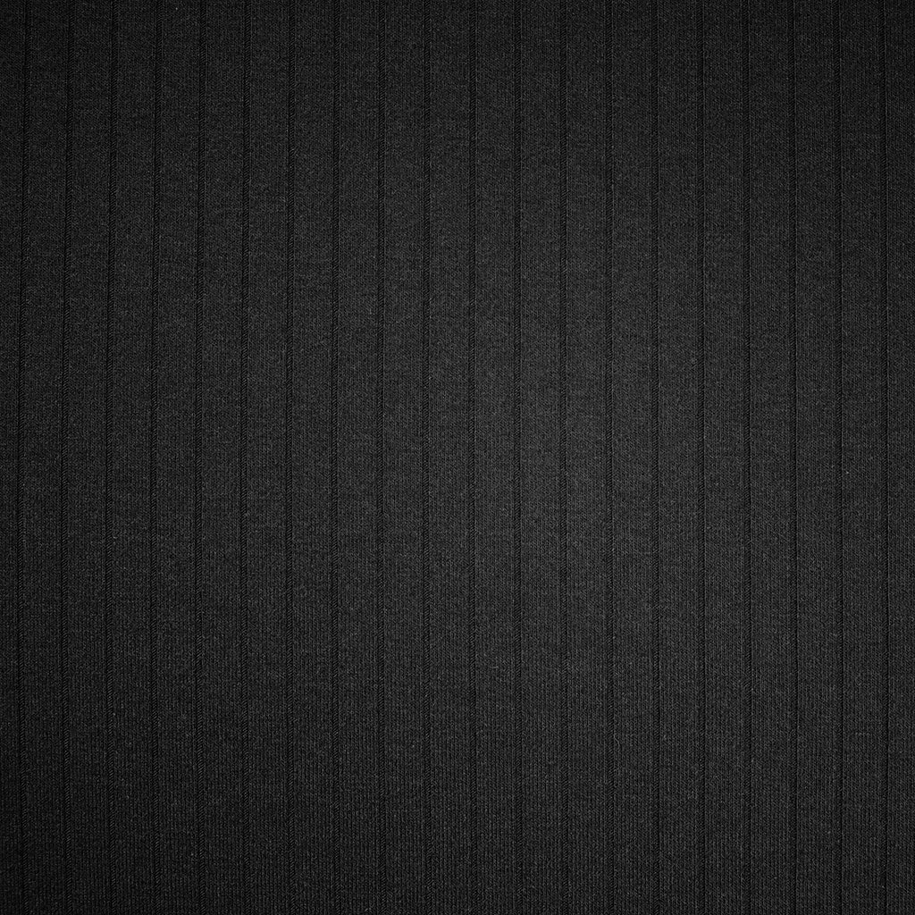 Wide Subtle Rib Knit Solid Black – Style Maker Fabrics