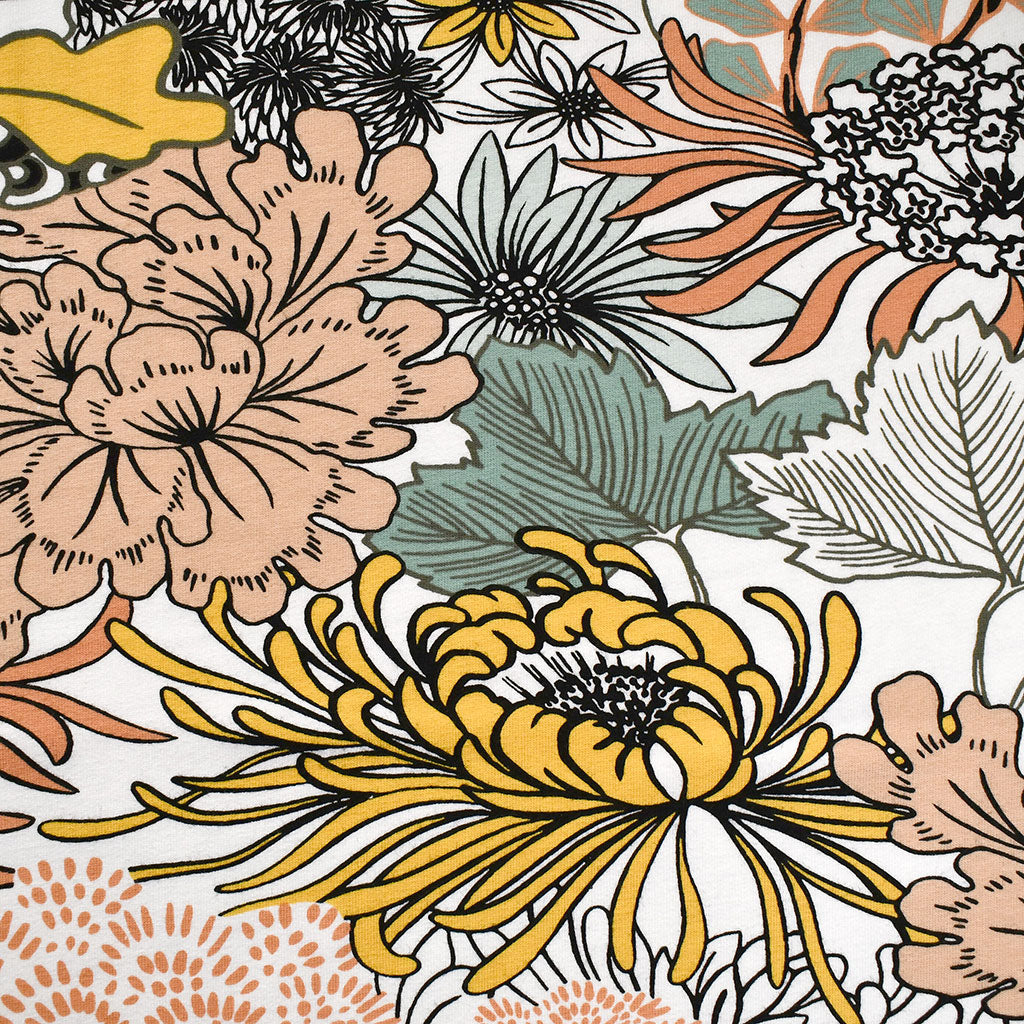 See You at Six Sea Garden Floral French Terry Off White – Style