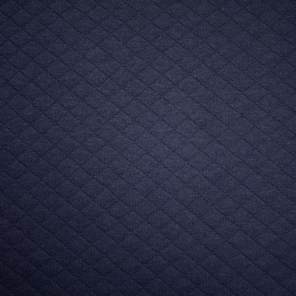 Soft Diamond Quilted Double Knit Navy SY Style Maker Fabrics