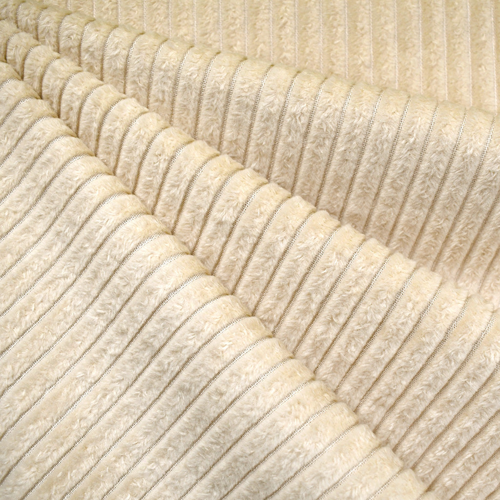 See You at Six Plush Wide Rib Corduroy Sand Shell – Style Maker Fabrics
