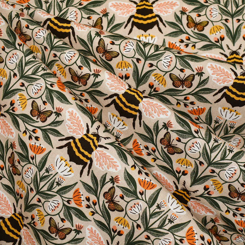 Honey Garden Bee-utiful Bees Organic Cotton Natural/Multi – Style Maker ...