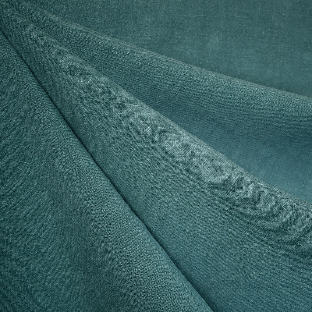 Soft Washed Linen Solid Jade – Style Maker Fabrics