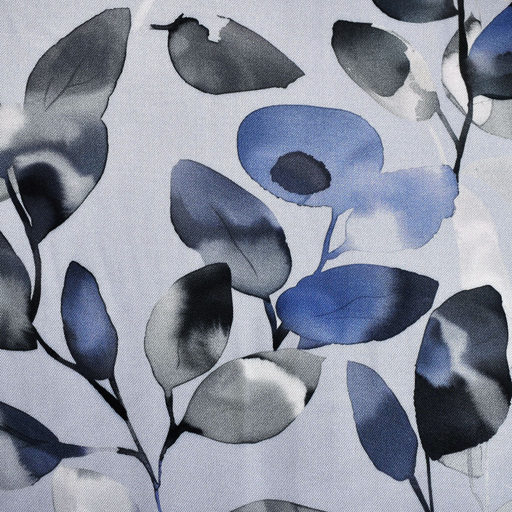Tonal Watercolor Leaves Rayon Twill Shirting Blue SY – Style Maker Fabrics
