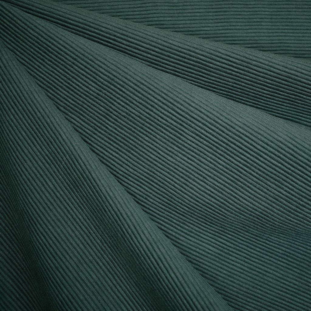 Soft Rib Textured Double Knit Evergreen – Style Maker Fabrics