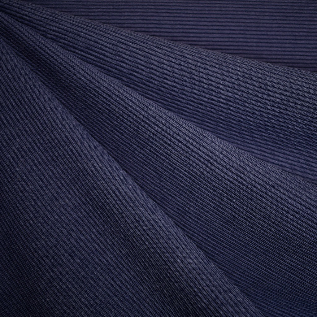Soft Rib Textured Double Knit Deep Blue – Style Maker Fabrics