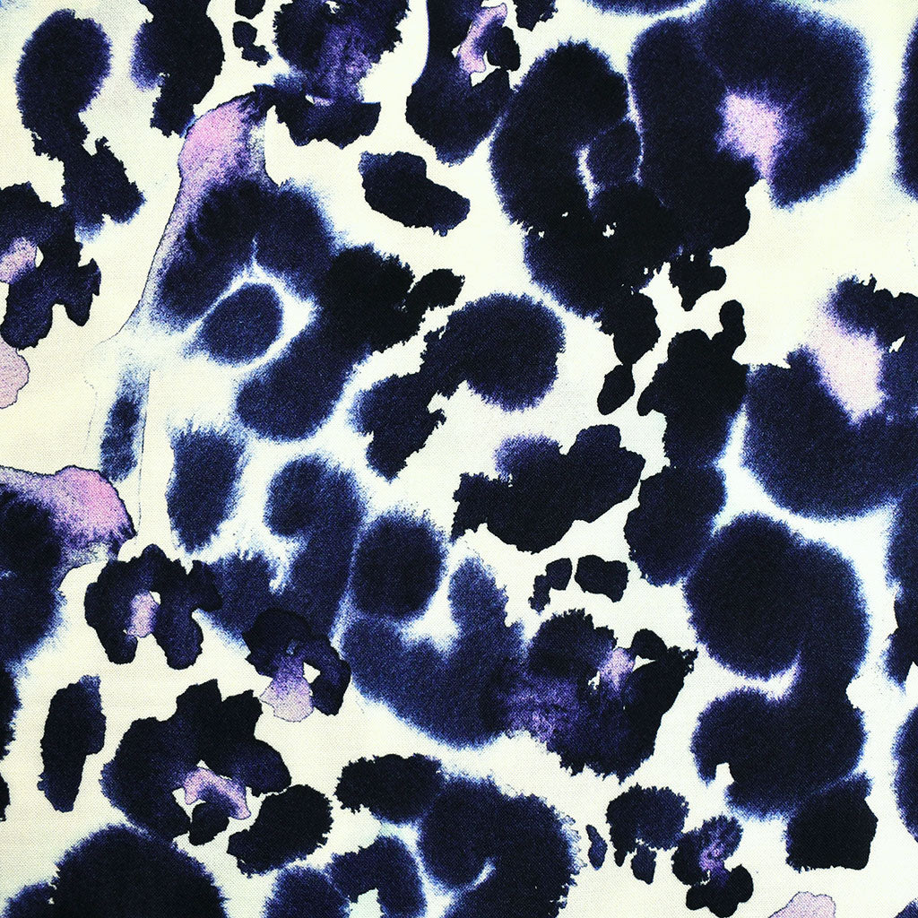 Atelier Jupe Large Watercolor Animal Spots Rayon Cream/Navy – Style ...