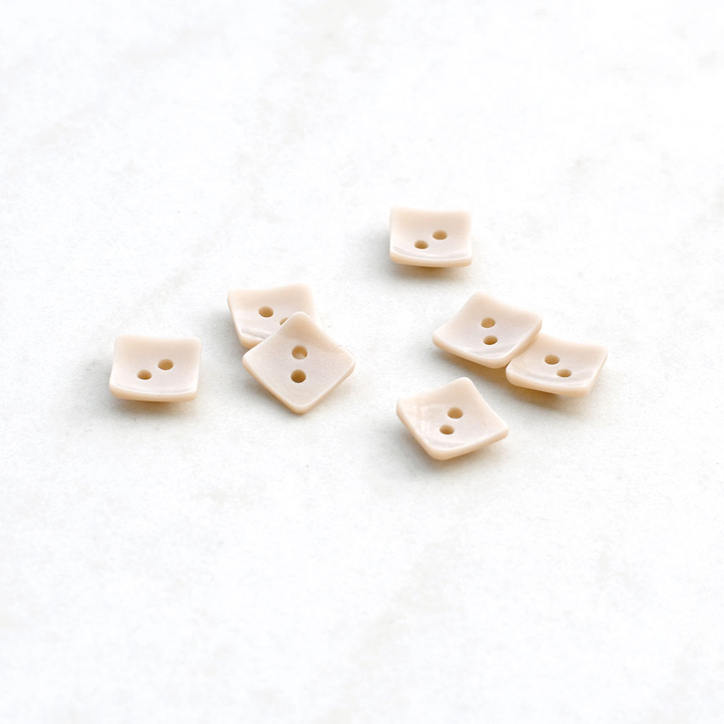 Shiny Pearlized Square Shirt Button – Style Maker Fabrics