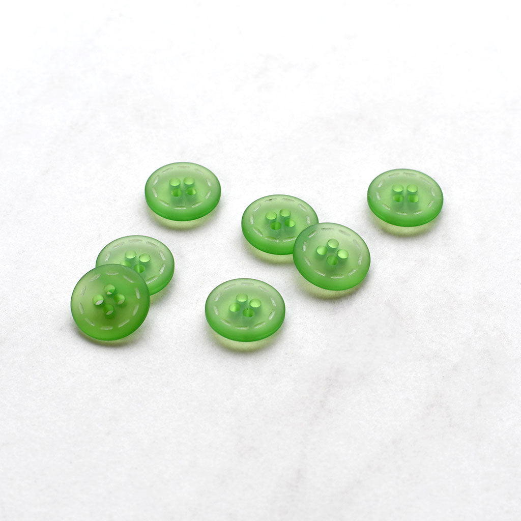 Translucent Web Buttons 10, 11mm (18L) Clear Mixed Colour Shirt