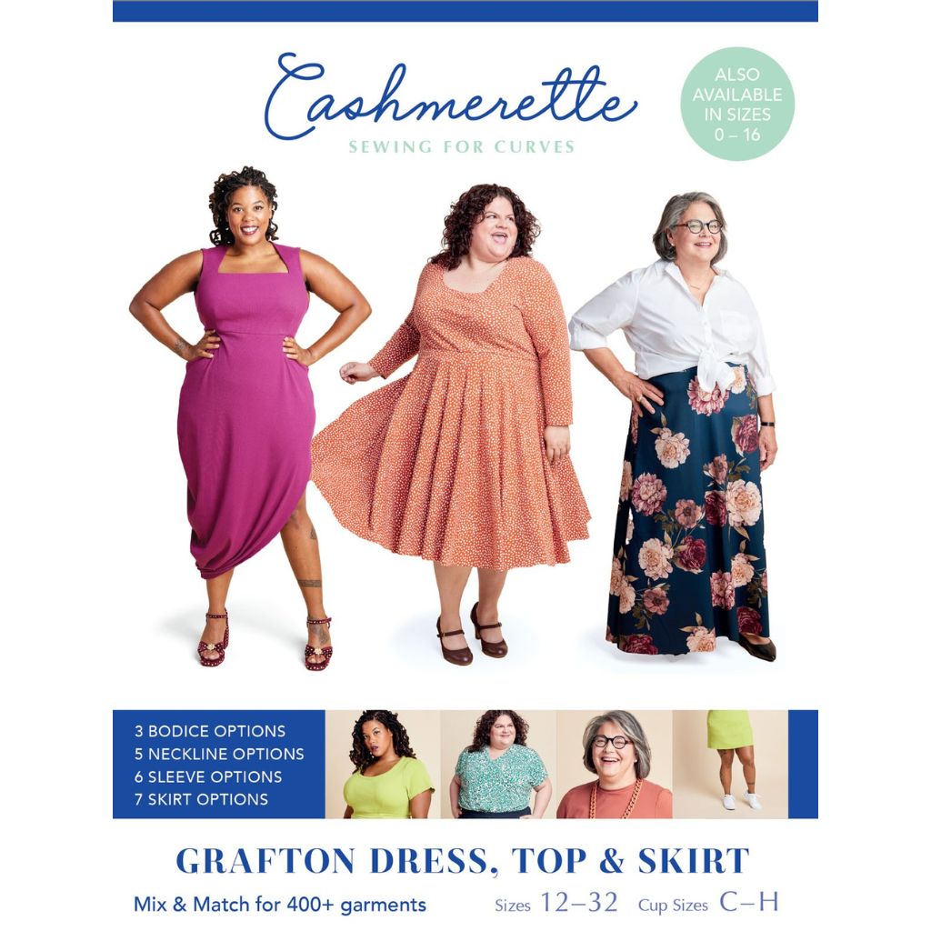 Cashmerette Sewing Patterns Grafton Dress, Top & Skirt Mix & Match Pac –  Style Maker Fabrics