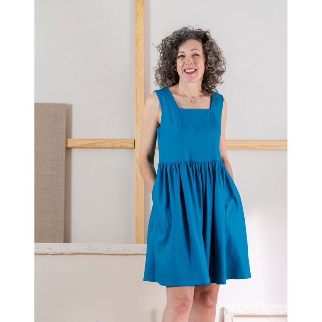 square cut dress top Liesl + Co. Laureles Square-Neck Top + Dress