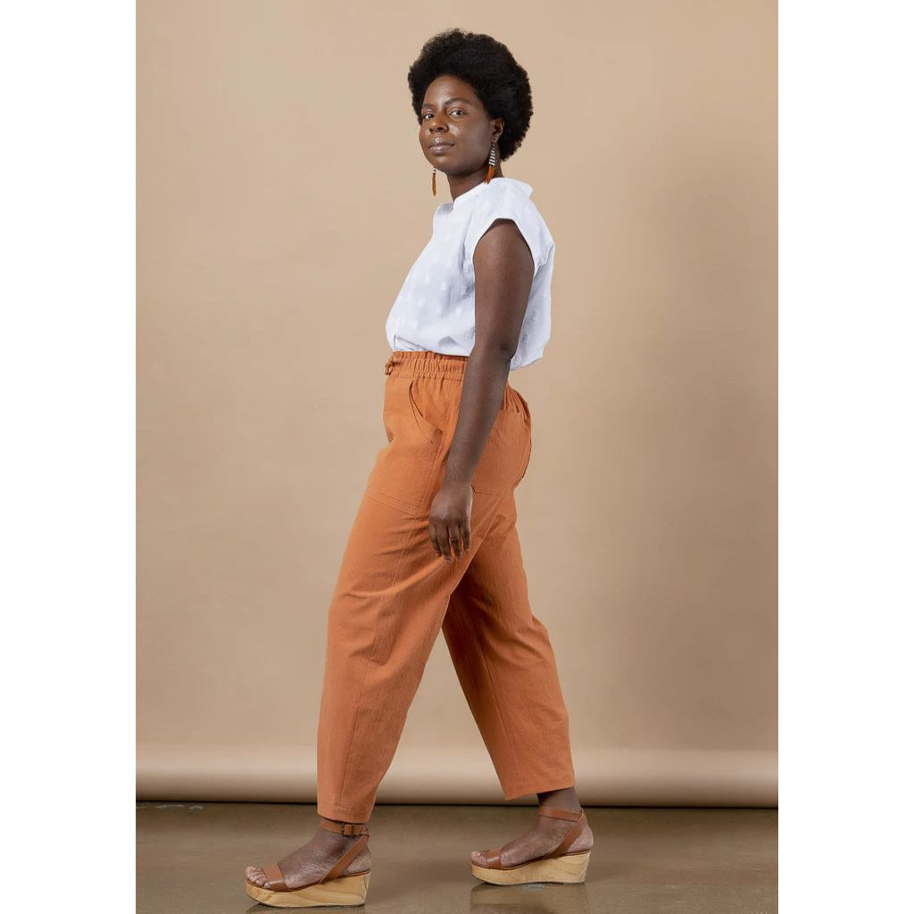 Style Craft Wardrobe V-SHIRCKET&PANTSセット Closet Core Patterns Sepia Pants + Shorts – Style Maker Fabrics