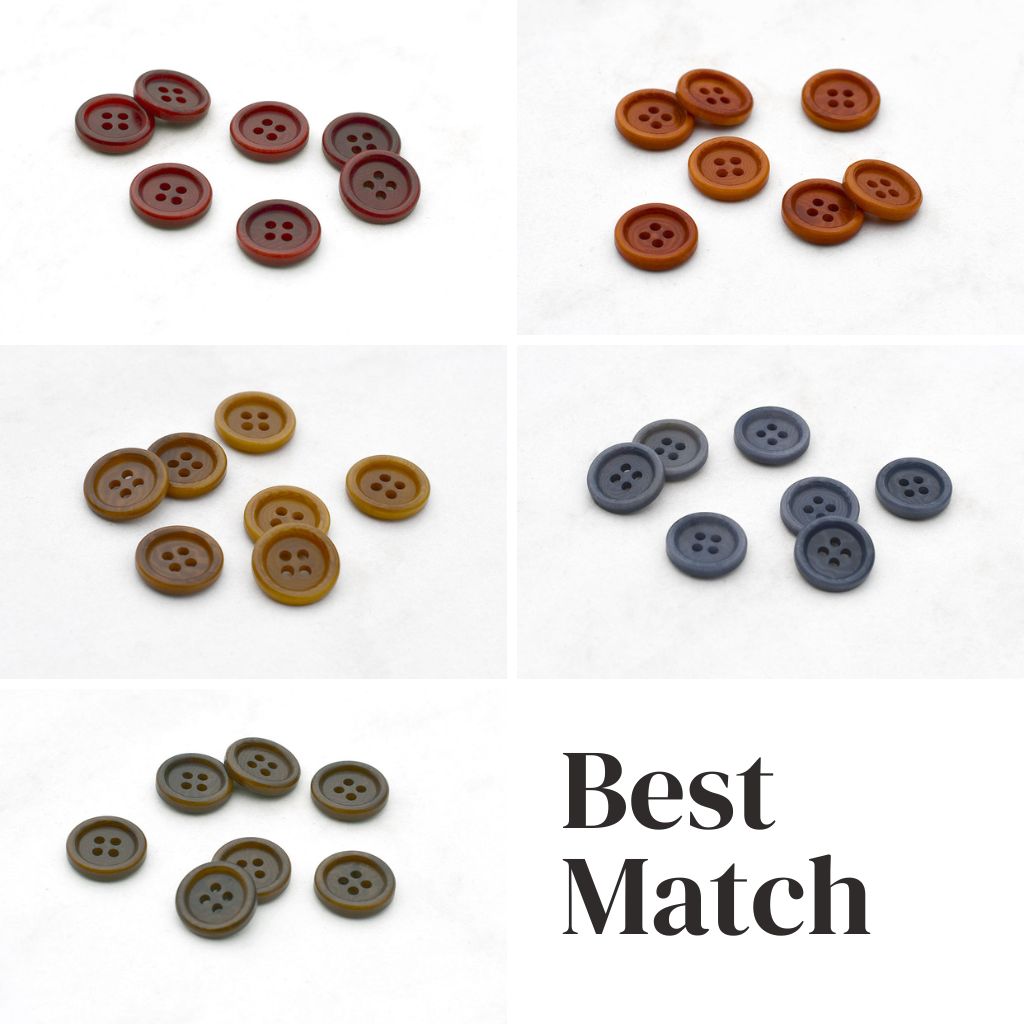 Tonal Buttons Tonal Woodgrain Classic Button – Style Maker Fabrics