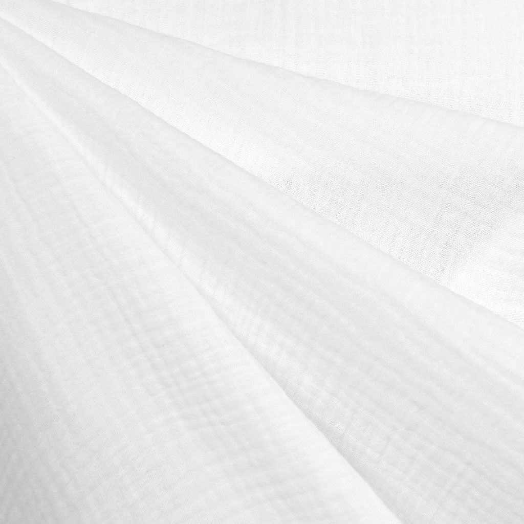 Cotton Double Gauze Solid White – Style Maker Fabrics