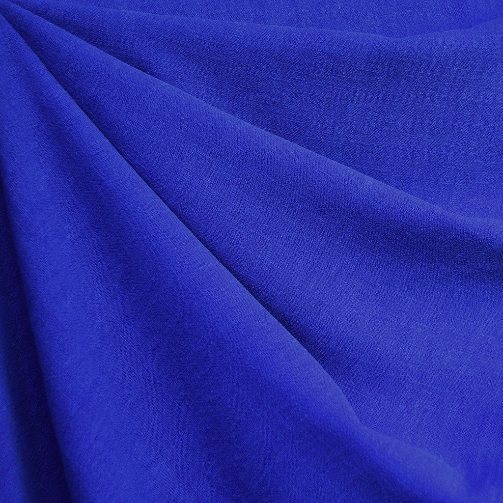 Slub Texture Linen Blend Solid Royal – Style Maker Fabrics