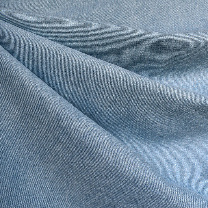Soft Mid Weight Denim Bleached Blue