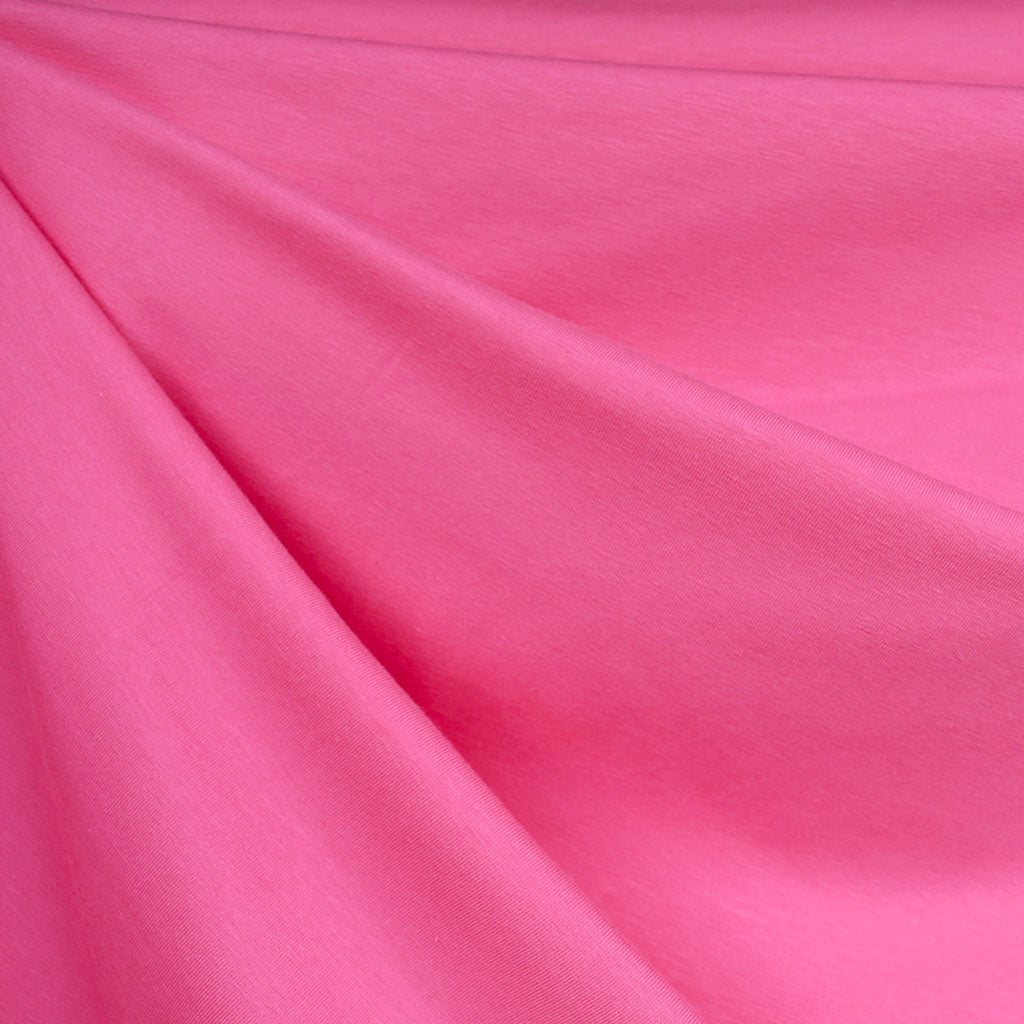 dress weight knit fabric Mid Cotton Jersey Solid Pink milimilu women