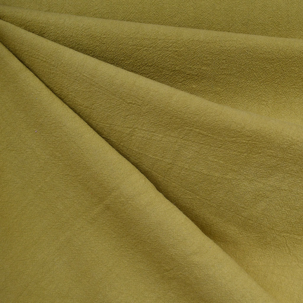 Washed Crinkle Cotton Solid Citron – Style Maker Fabrics