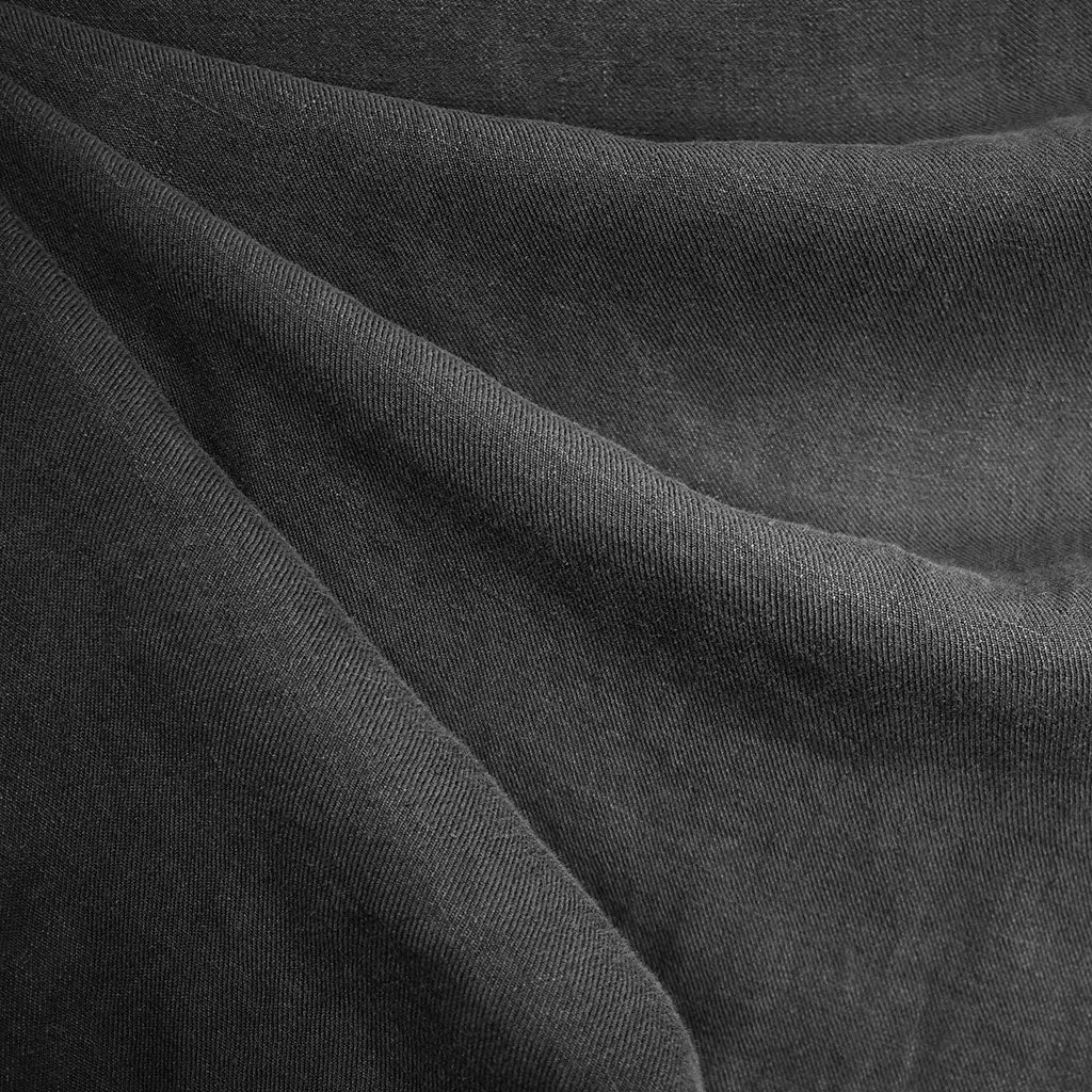 Soft Washed Linen Twill Bottom Weight Charcoal – Style Maker Fabrics