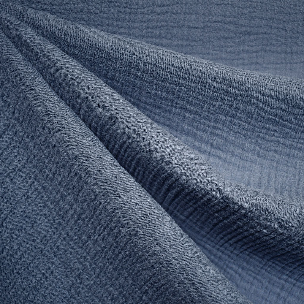 Cotton Double Gauze Solid Denim – Style Maker Fabrics