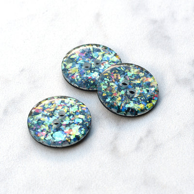 Iridescent Glitter Button - Large – Style Maker Fabrics