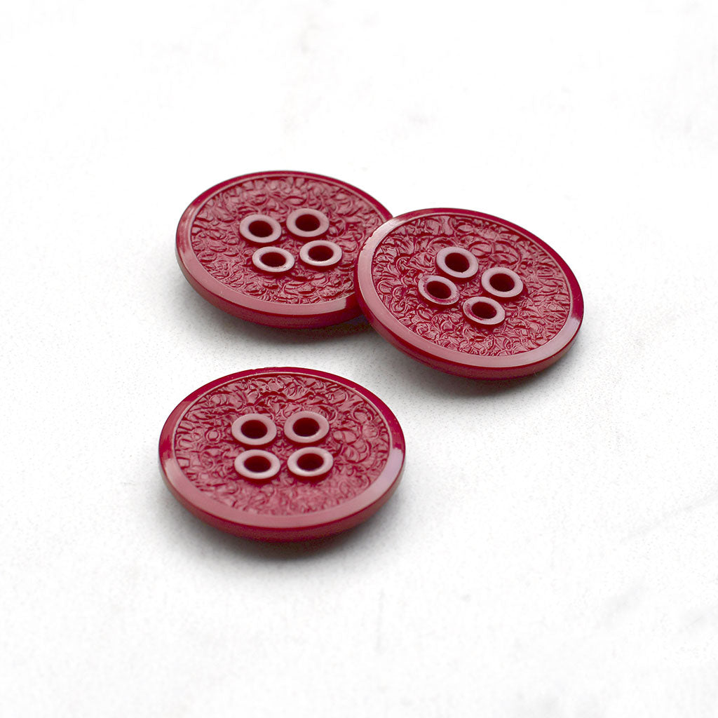 Etched Relief Button – Style Maker Fabrics