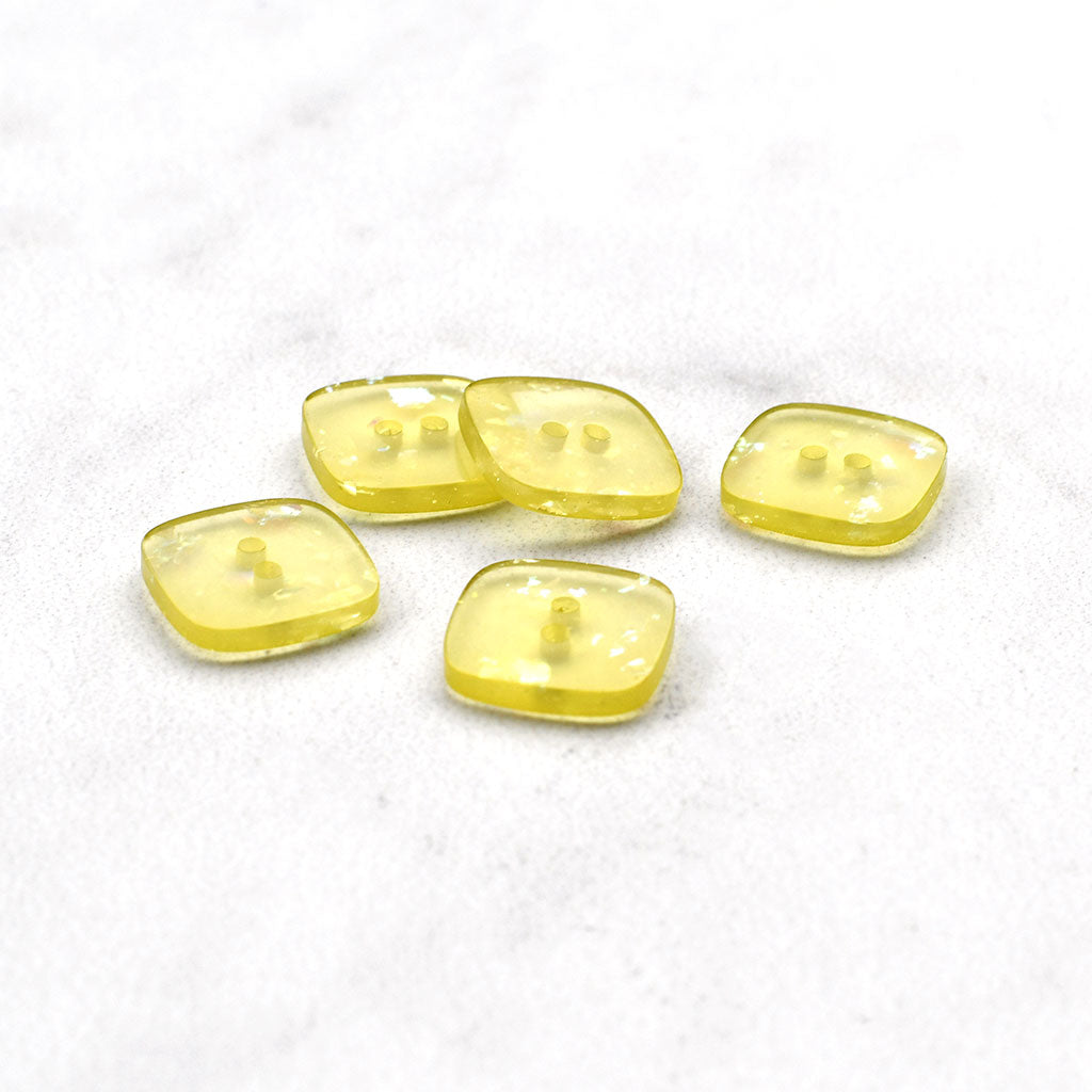 Square Transparent Glitter Button – Style Maker Fabrics