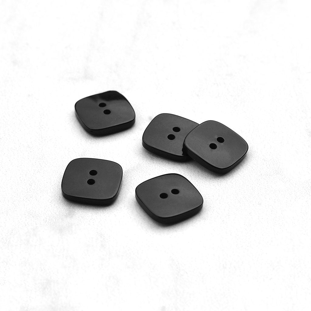 Square Transparent Glitter Button – Style Maker Fabrics