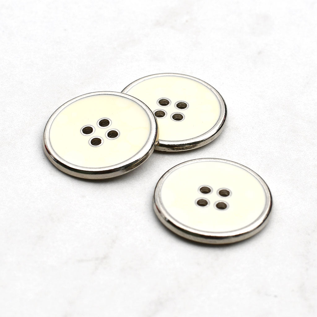 Designer Enameled Full Metal Button – Style Maker Fabrics