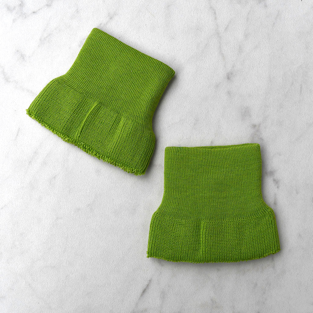 TinaKim Cuffs for Sleeves, Ribbing Fabric, for Kids Jacket Sewing (Green,  40x7cm)