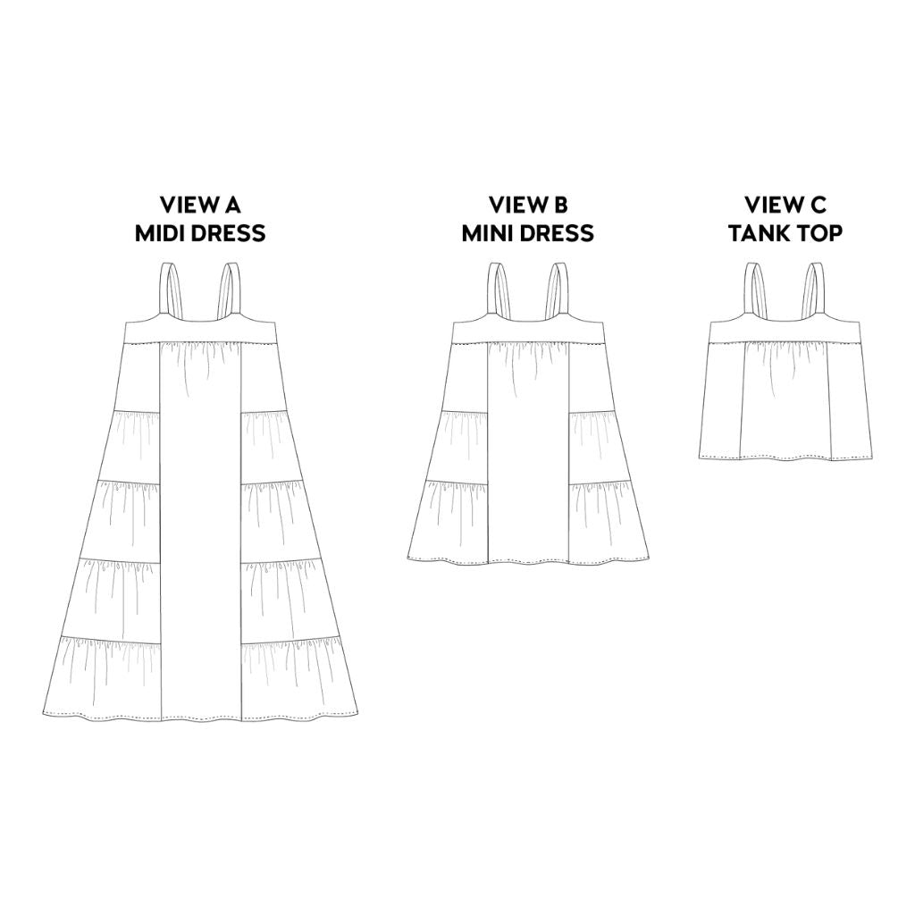 Chalk & Notch Patterns Marcel Dress & Tank Top – Style Maker Fabrics