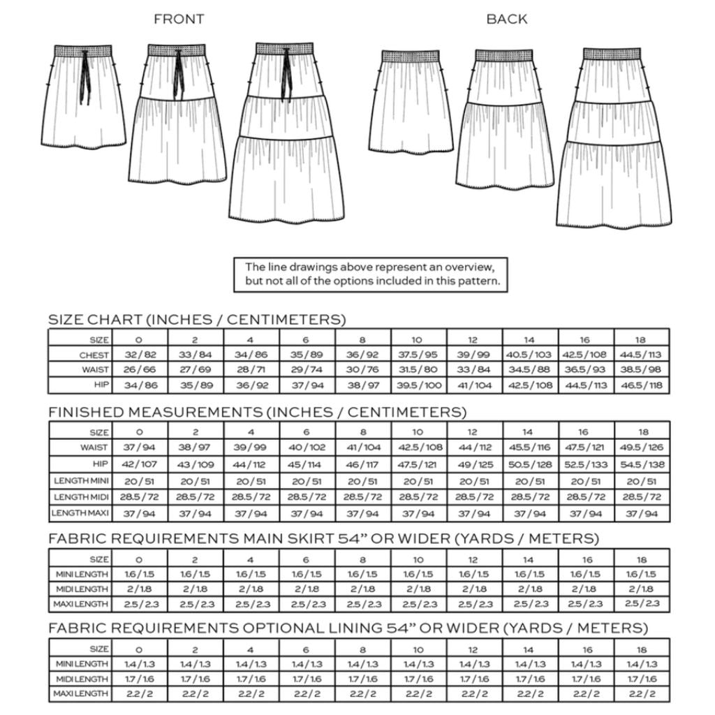 True Bias Patterns Mave Skirt – Style Maker Fabrics